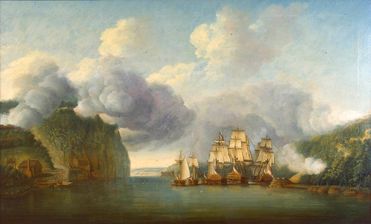 forcing a passage of the hudson